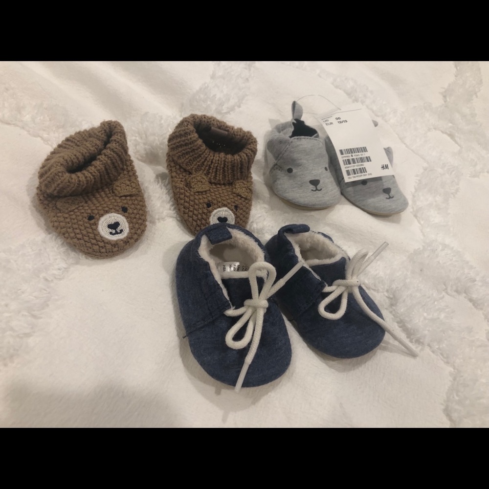 NWT Baby Crib Shoes Bundle - NB - Baby Boys 💙